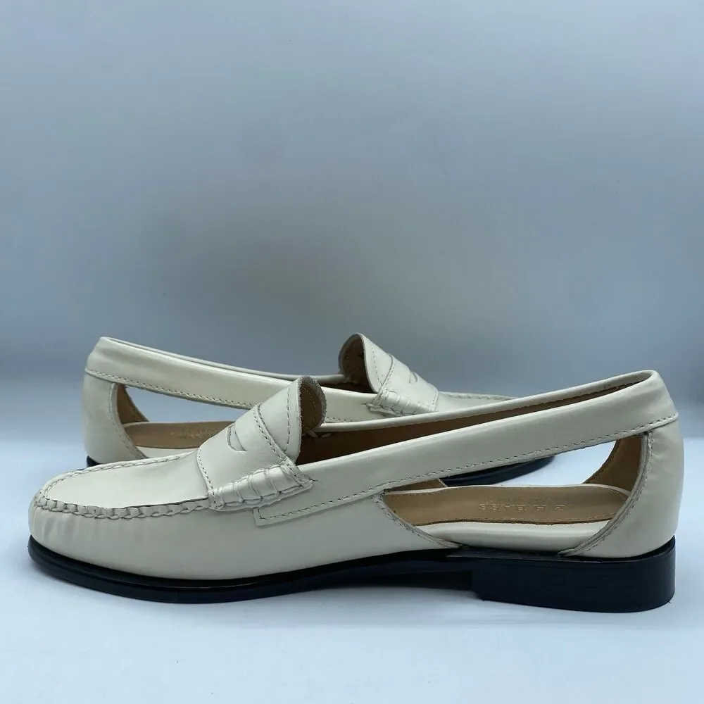GH Bass & Co Weejuns Summer Whitney Shoes Womens 8 M Loafer Beige Boho NWOB